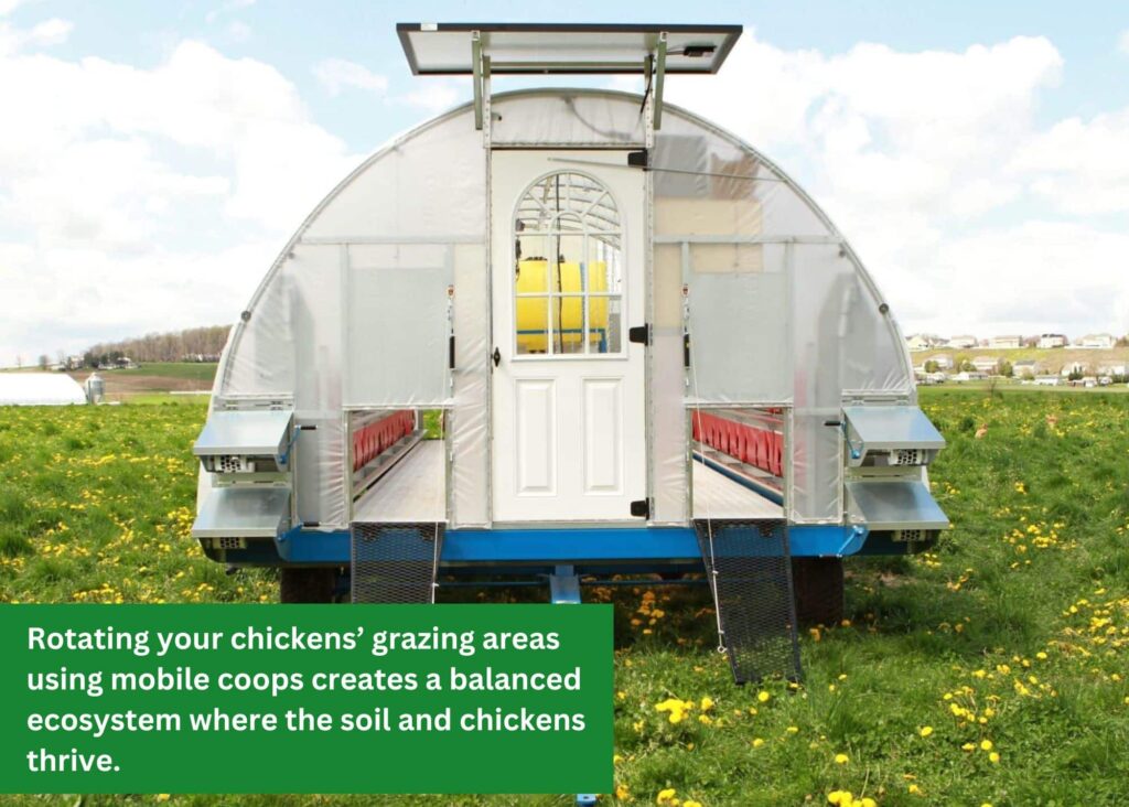 Gallineros móviles: ventajas del pastoreo rotativo y beneficios en la avicultura